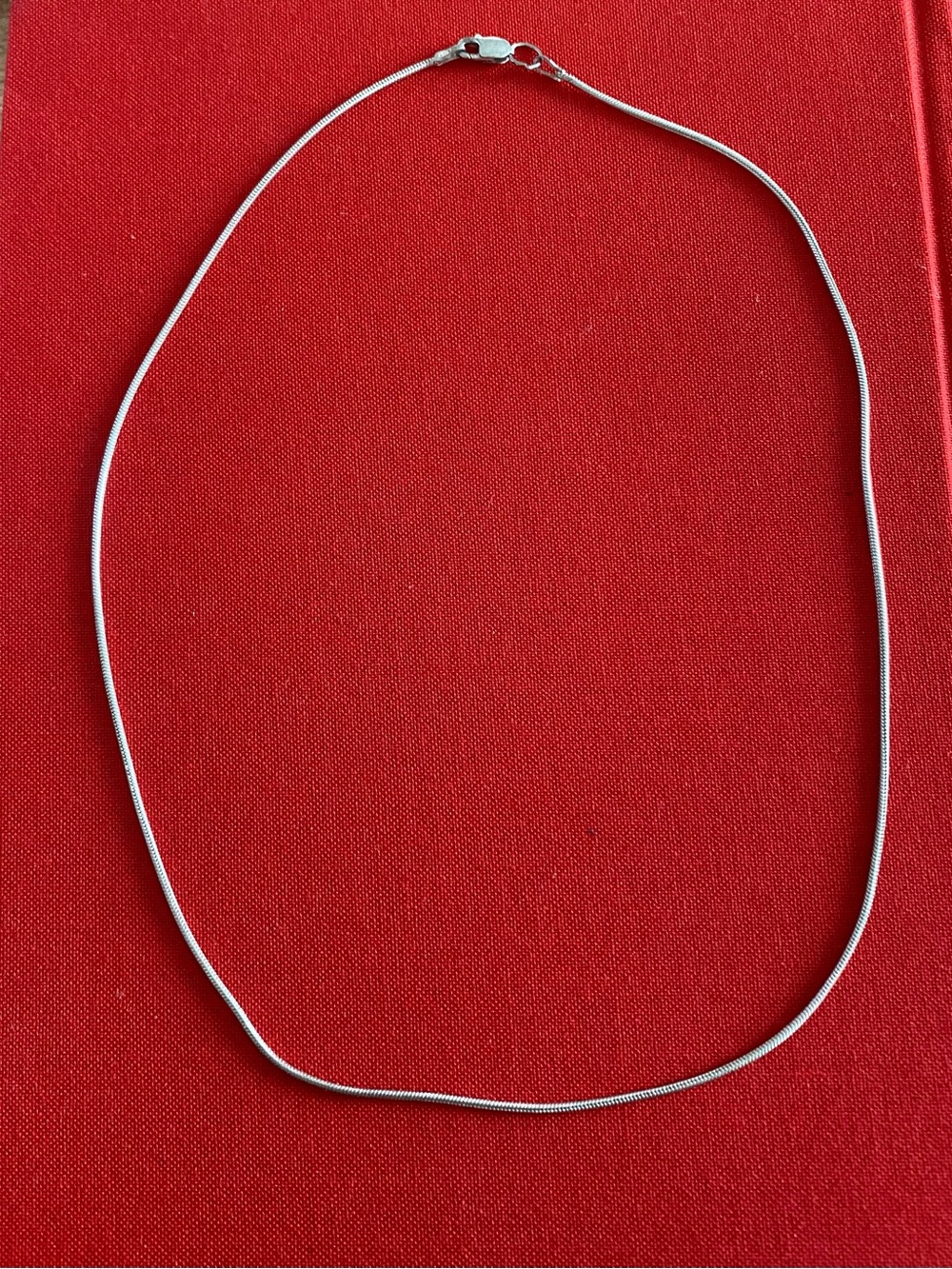 Sterling Silver Snake Chain Necklace - Silver made in Italy